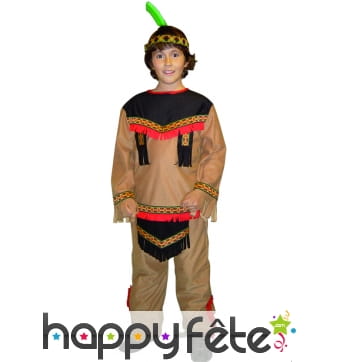 Costume d'enfant kiowa garcon