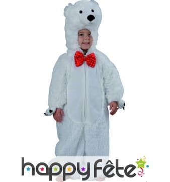 Costume d'enfant ours blanc