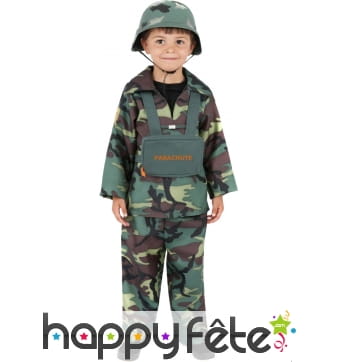 Costume d'enfant parachutiste