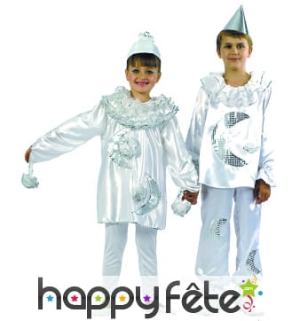 Costume d'enfant pierrot