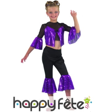 Costume d'enfant starlette violette