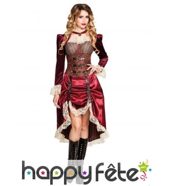 Costume de femme capitaine Steampunk