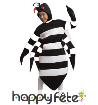 Costume de gros moustique tigre pour enfant