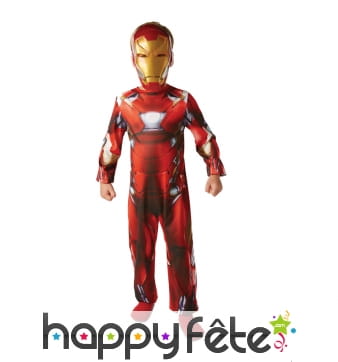 Combinaison de Iron Man civil wars pour enfant