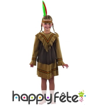 Costume d'indienne enfant Nakota