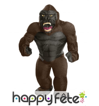 Costume de King Kong gonflable pour adulte