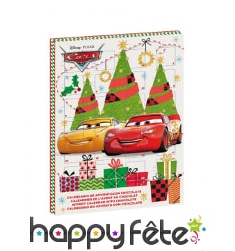 Calendrier de l'avent Cars spécial Noël