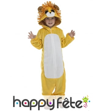 Combinaison de lion taille enfant