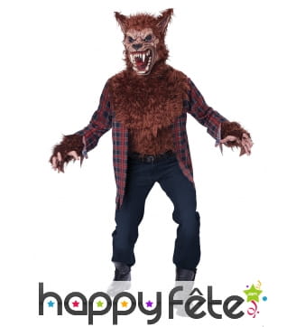 Costume de loup garou effrayant pour homme