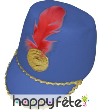 Chapeau de majorette bleu