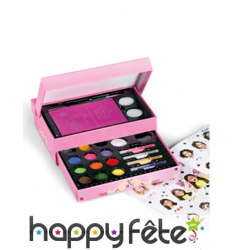 Coffret de maquillage Snazaroo pour fille, tiroirs