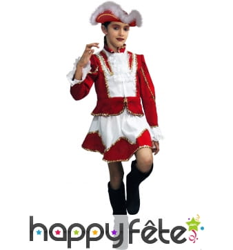 Costume de majorette rouge