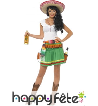 Costume de mexicaine tequila shooter