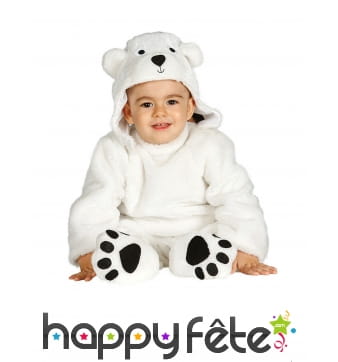 Combinaison D Ours Blanc Pour Bebe