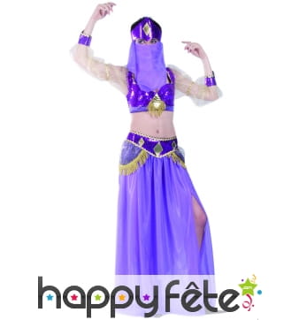 Costume danseuse orientale violet