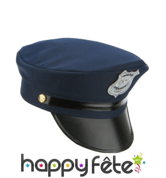 Casquette de policier bleue foncée