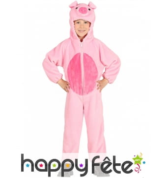 Combinaison de petit cochon rose pour enfant