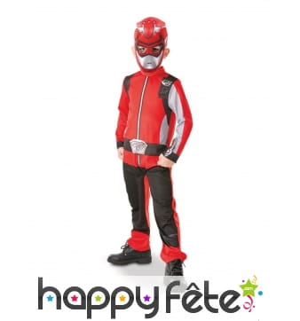 Combinaison de Power Rangers rouge pour enfant