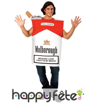 Costume de paquet de cigarette