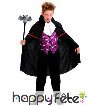 Costume de petit Vampire imprimé tête de mort