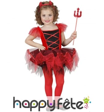 Costume de petite diablesse en tutu