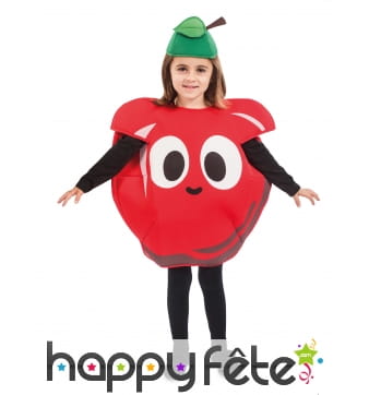 Costume de pomme rouge pour enfant
