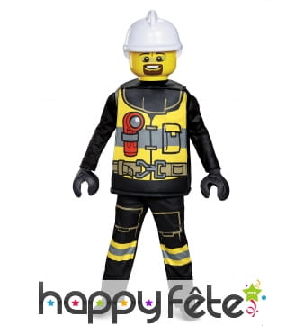 Costume de pompier Lego pour enfant