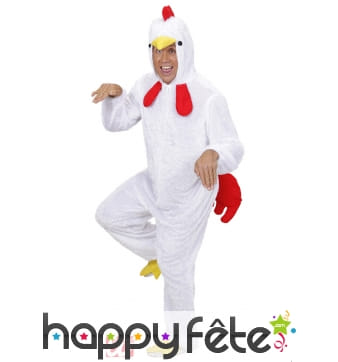 Costume de poulet blanc