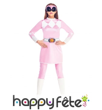 Costume de Power Rangers rose pour femme