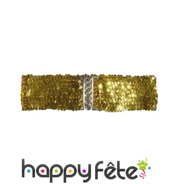 Ceinture de sequins dorés