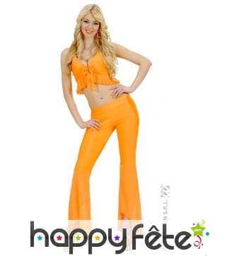 Costume danseuse samba de janeiro orange fluo