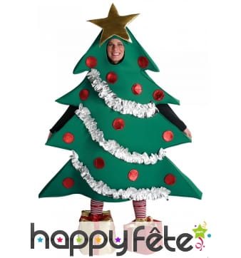 Costume de sapin de Noël humoristique