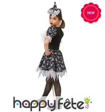 Costume de sorcière imprimés bonbons pour enfant