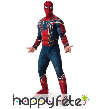 Costume de Spiderman Infinity War musclé, adulte