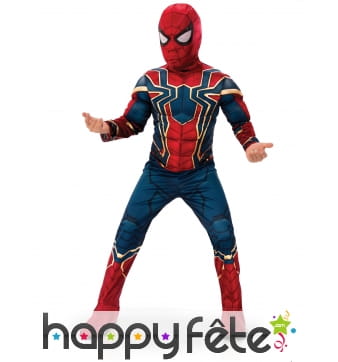 Costume de Spiderman Infinity War musclé, enfant