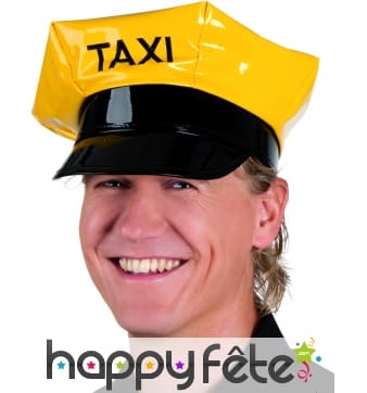 Casquette de taximan jaune