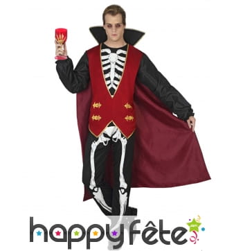 Costume de vampire squelette pour homme