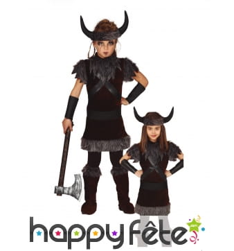 Costume de viking noir pour enfant