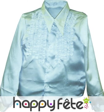 Chemise enfant à super ruches argent