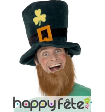 Chapeau et barbe leprechaun