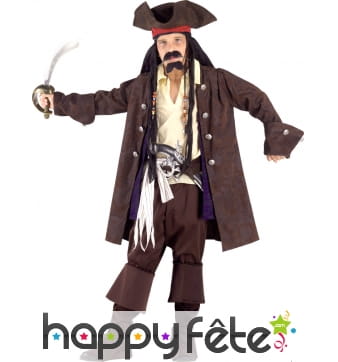 Costume enfant de pirate des 7 mers