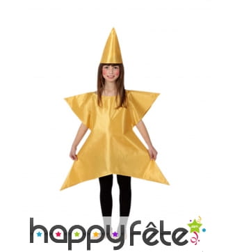 Costume étoile dorée pour enfant