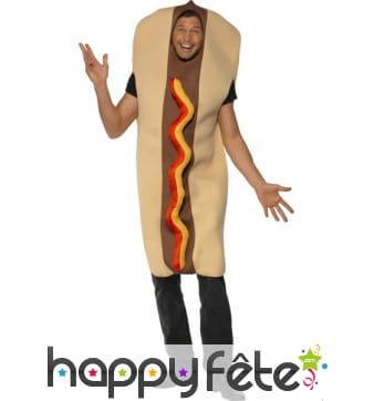 Costume en hot dog géant