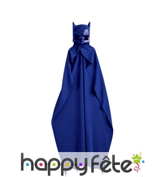 Cape et masque Batman bleu pour enfant