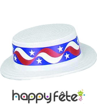 Canotier en plastique usa