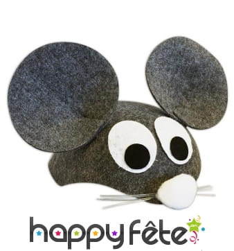 Coiffe en souris grise