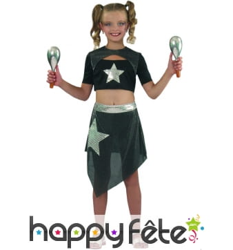 Costume enfant starlette jupe