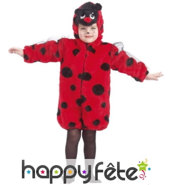 Coccinelle fourrure enfant