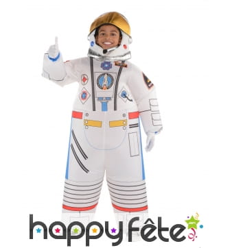 Combinaison gonflable d'astronaute pour enfant