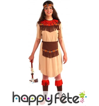 Costume indienne longue fleche